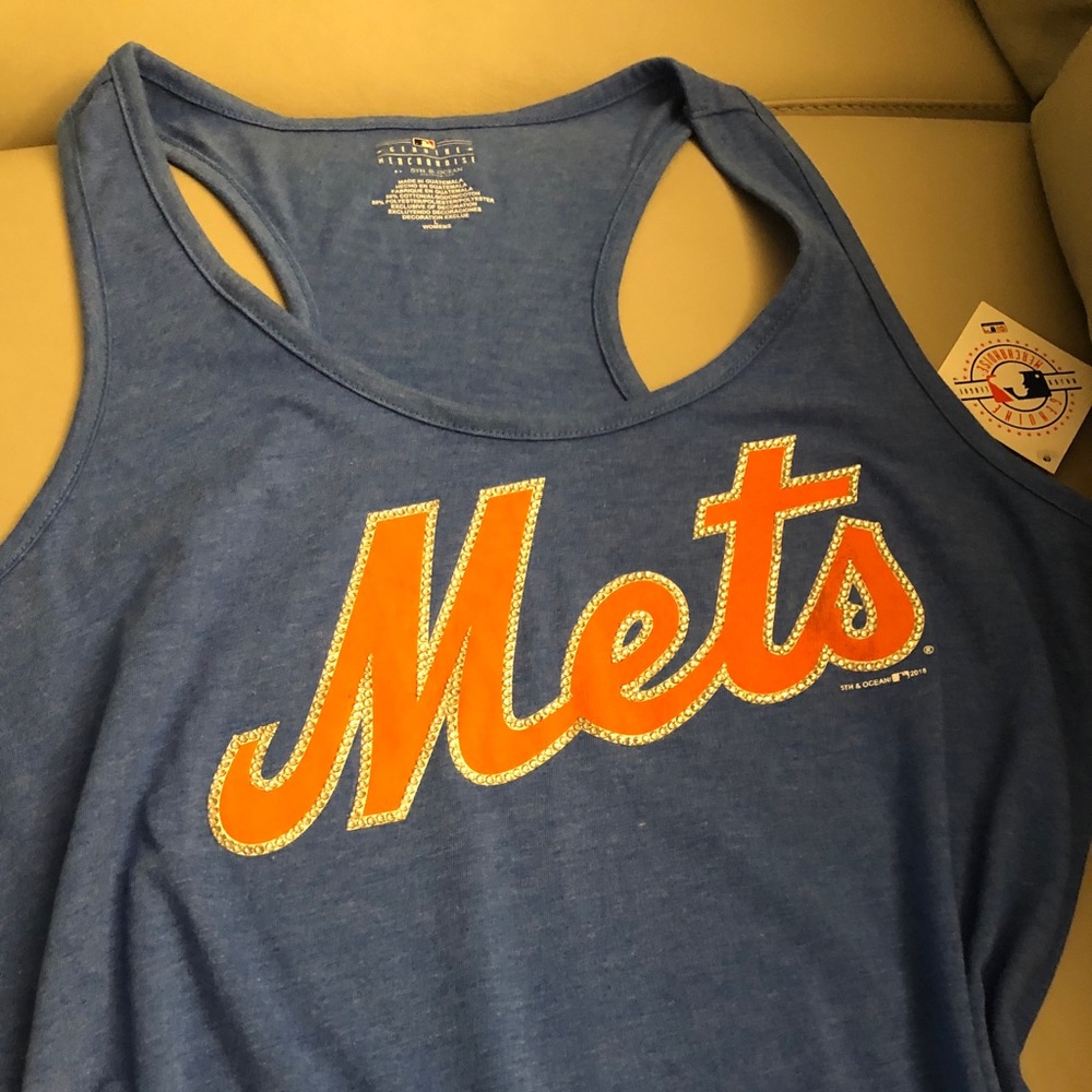 NY METS Swarovski Crystal Top